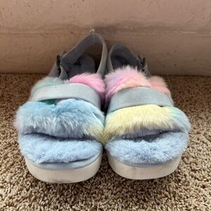 Koolaburra Kids Pastel Furry Slippers